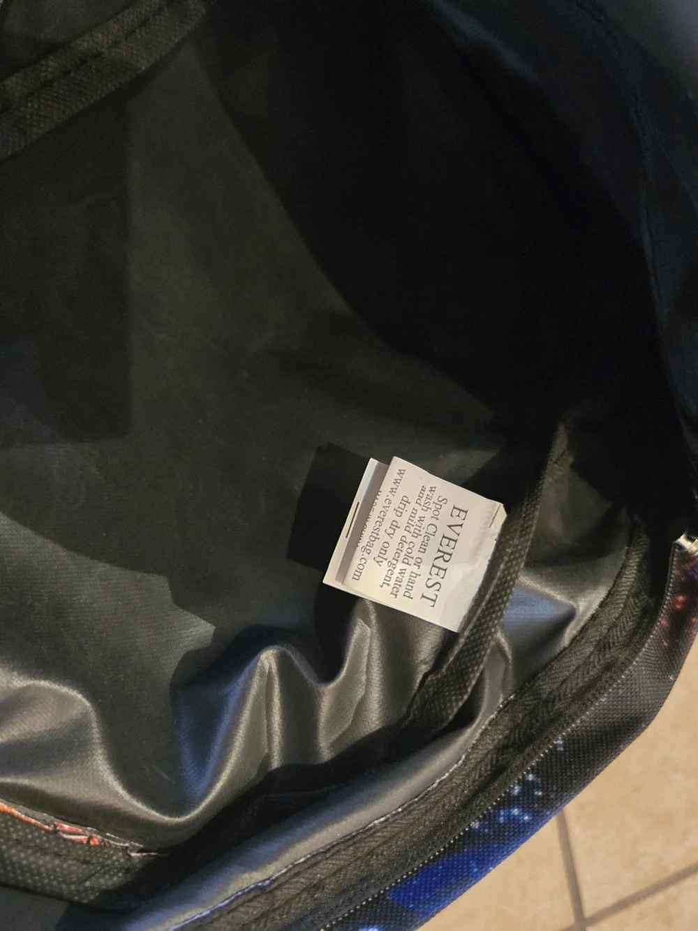 Everest Galaxy Print Backpack - Black Multi